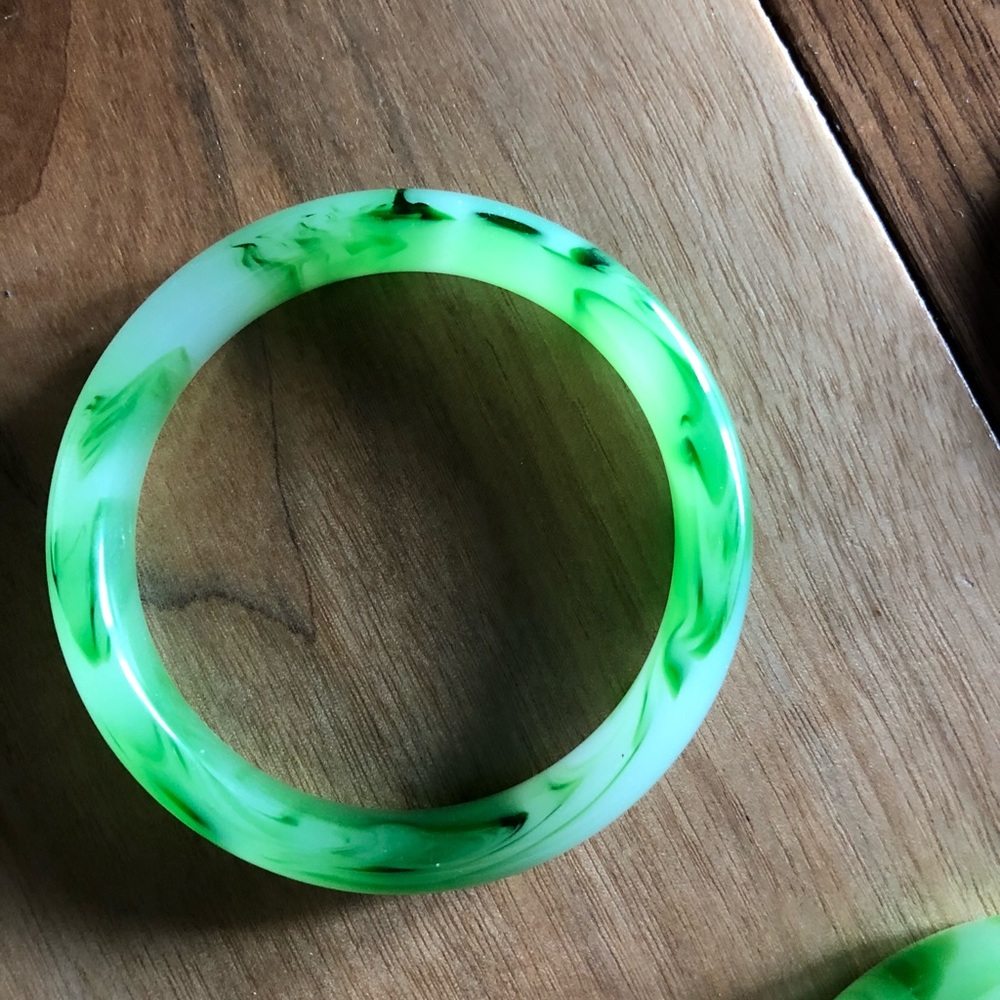 Jade bracelet.